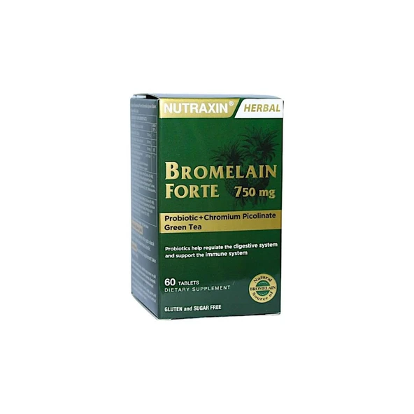 Nutraxin Bromelain Forte 750 Mg 60 Tablet - SKT:07/2027