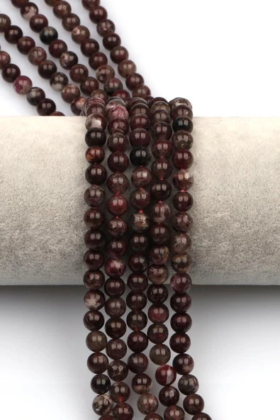 Pembe Turmalin (Rubelit A Kalite) Doğaltaş Dizi 6 mm Küre Kesim ürün görseli