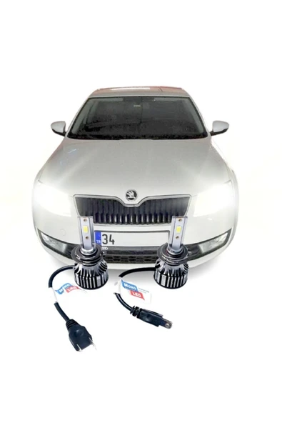 Fardoktoru Skoda Octavıa (2013-2017) Uyumlu Led Kısa Far Ampulü H7 Photon Mono - Resim 3