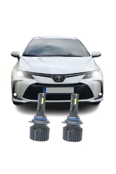 Fardoktoru Toyota Corolla (2019-2022) Led Far Ampulü Mılestone Black Katana Hır2 9012 2025 Yeni Seri