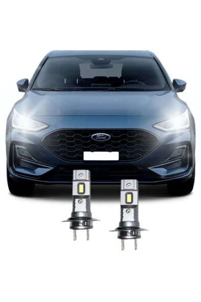 Fardoktoru FORD FOCUS 4 LED KISA FAR AMPULÜ H7 Mini Led 2'li Set