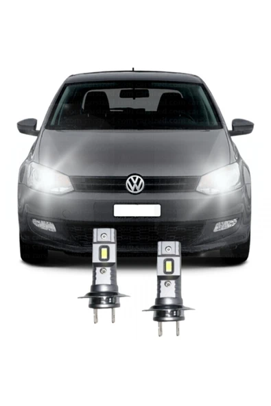 Fardoktoru VW POLO 6r 6c LED KISA FAR AMPULÜ Mini Led 2'li Set H7 ürün görseli