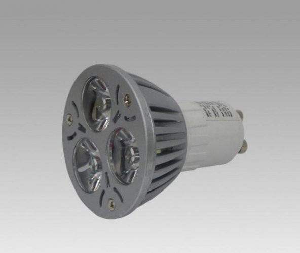 LED SPOT GU10 220V MAVİ 3x1W  Tırnaklı Starter ayaklı PROled