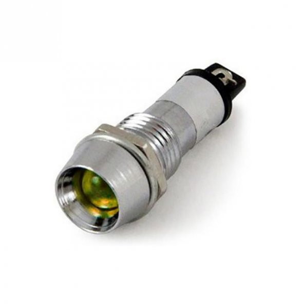 SİNYAL  LAMBASI METAL 24 V Ledli 10mm SARI IC-226 (MBS-45875)