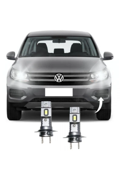 Fardoktoru VW TIGUAN LED KISA FAR AMPULÜ Mini Led 2'li Set H7 ürün görseli