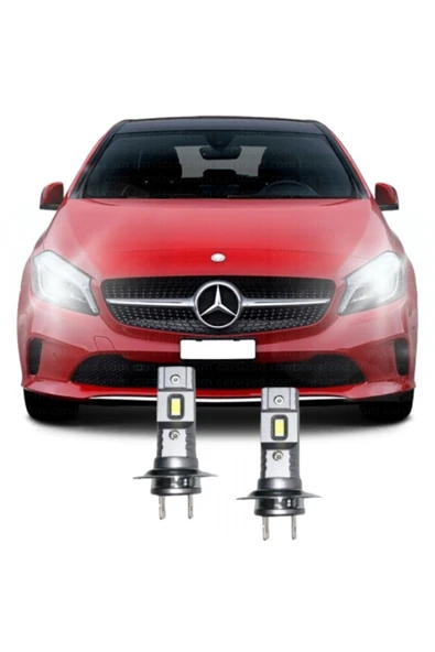Fardoktoru MERCEDES A180 (2012-2018) LED KISA FAR AMPULÜ Mini Led 2'li Set H7 ürün görseli