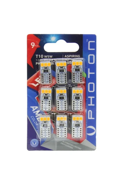 Photon Led Ph7010na B9 Blister 9 Adet Amber Turuncu Led ürün görseli