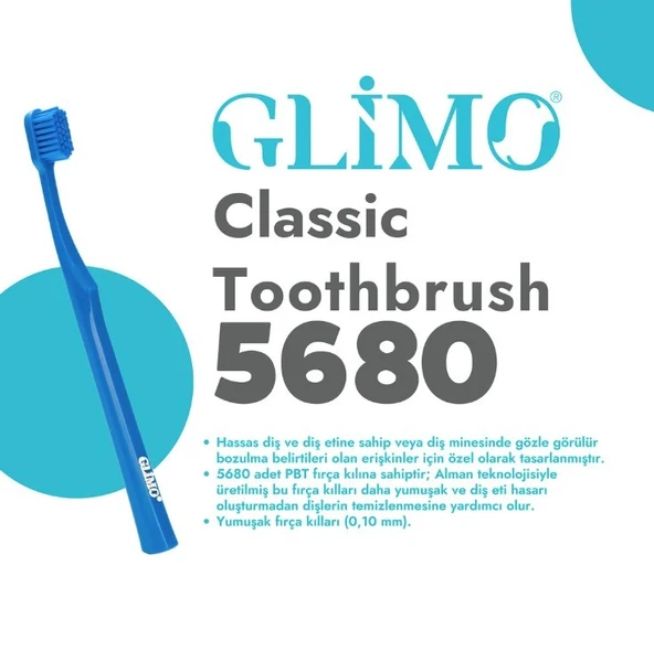 Glimo Classic Extra Soft 5680 Diş Fırçası - 4