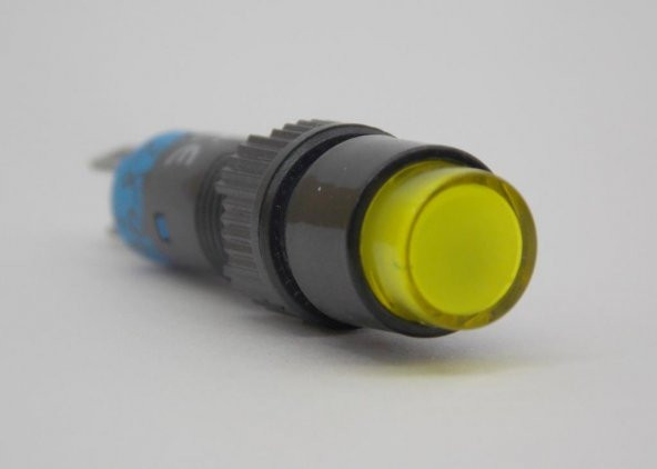 Onpow LAS4Y-D/Y 24V Sarı M8 Sinyal Lambası Yuvarlak - 2