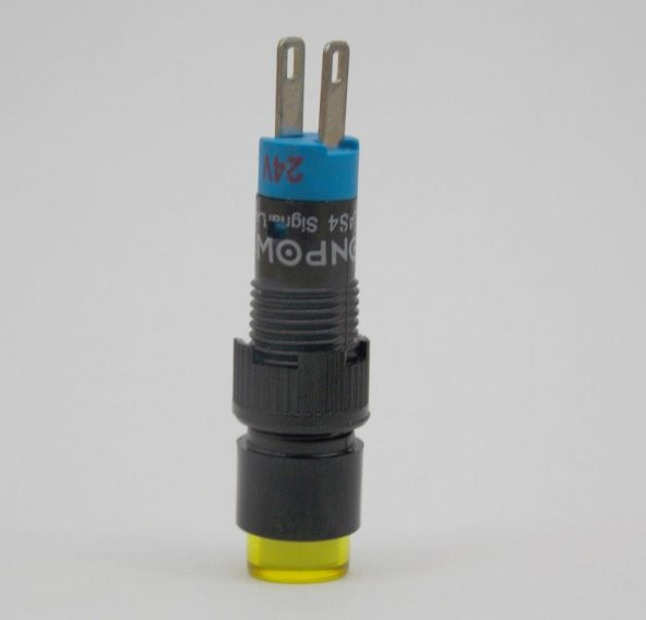 Onpow LAS4Y-D/Y 24V Sarı M8 Sinyal Lambası Yuvarlak - 3