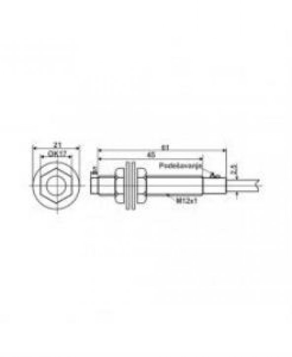 Lambao LR18TBF05DPC  M18 Düz Kafa 5 mm 10-30VDC PNP