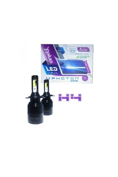 Photon Duo H4 Led Xenon Beyaz Far Ampulü Uzun Kısa Zenon ürün görseli