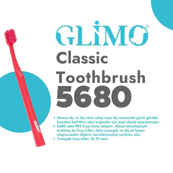Glimo Classic Extra Soft 5680 Diş Fırçası - 3