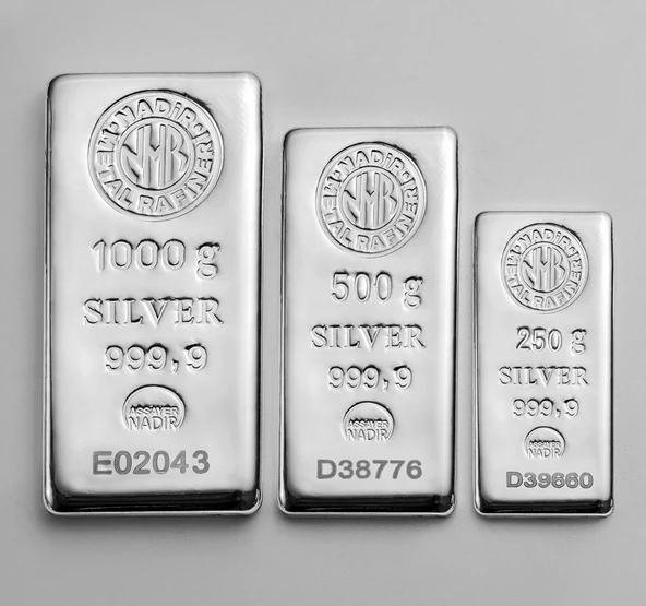 NADİRMETAL 1000 gram Külçe Gümüş (1kg) - 4