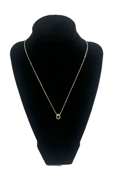 KADIN ZİRKON TAŞLI KOLYE ürün görseli 1