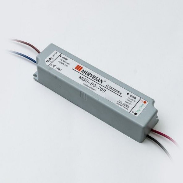 Mervesan Msd-60-700 60w 40 ~ 80v 700 ma Sabit Akım Led Driver İp67