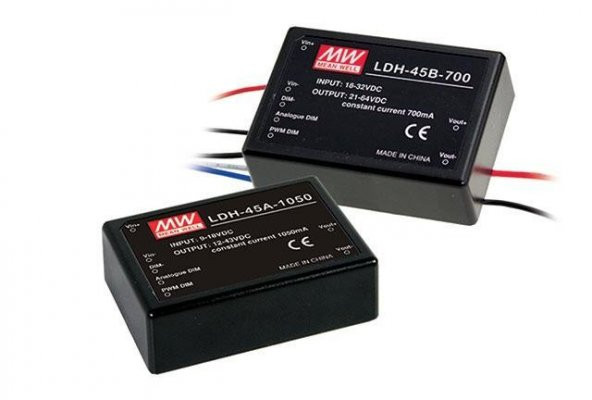 Meanwell Ldh-45A 350 Step up 9-18v İn 12-86v Out 350 Ma Led Driver