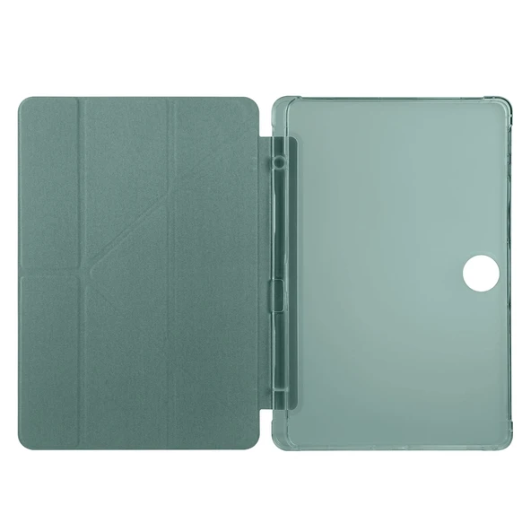 Honor Pad 9 Uyumlu Kılıf Tri Folding Kalem Bölmeli Standlı Kılıf - 3