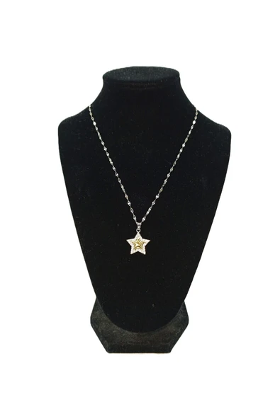 KADIN ÇELİK KOLYE - Resim 2