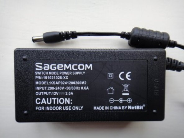 ADAPTÖR 12V 2A SAGEMCOM SWİTCH MODE