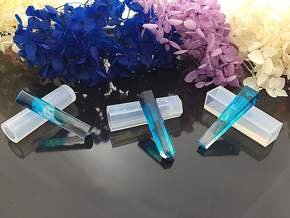 EPOKSİ REÇİNE SİLİKON KALIP İTHAL ONLU GEOMETRİK ŞEKİLLER KOLYE SET SİLİKON KALIP HB100215 - 0003 - Resim 5