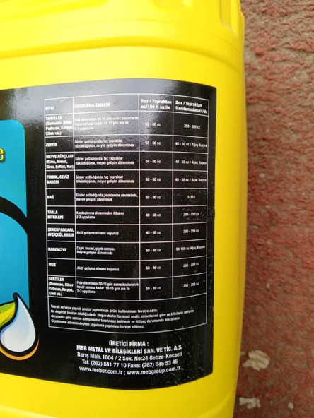 Mebor Seaforce Sıvı Deniz Yosunu 20 Litre - 2