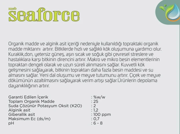 Mebor Seaforce Sıvı Deniz Yosunu 20 Litre - 4