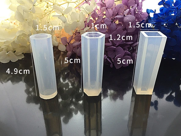 EPOKSİ REÇİNE SİLİKON KALIP İTHAL ONLU GEOMETRİK ŞEKİLLER KOLYE SET SİLİKON KALIP HB100215 - 0003 - Resim 3
