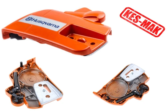 MOTORLU TESTERE YAN KAPAK HUSQVARNA 340/345/350/351/353/359 KOMPLE ÇİFT SOMUNLU ORJİNAL - Resim 2