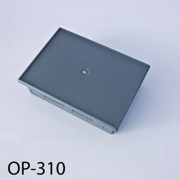 AK-OP-310  180x130x89 Gri Düz Kapaklı Panel Tipi Kutu