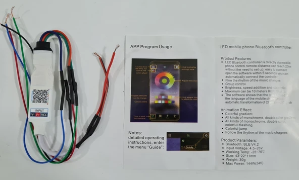 Bluetooth RGB Angel Telefon Kumandası, Angel Far Kumandası - 2