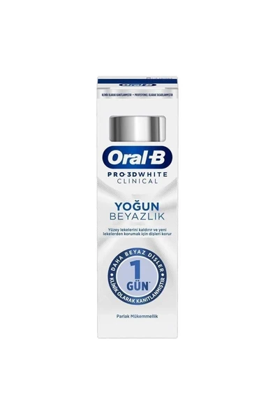 Oral-B Pro 3D White Clinical Yoğun Beyazlık Parlak Mükemmellik Diş Macunu 75 ml - 2