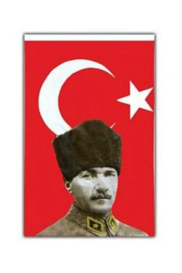Vatan Bez Bayrak Türk Atalı %100 Polyester 70x105 Cm