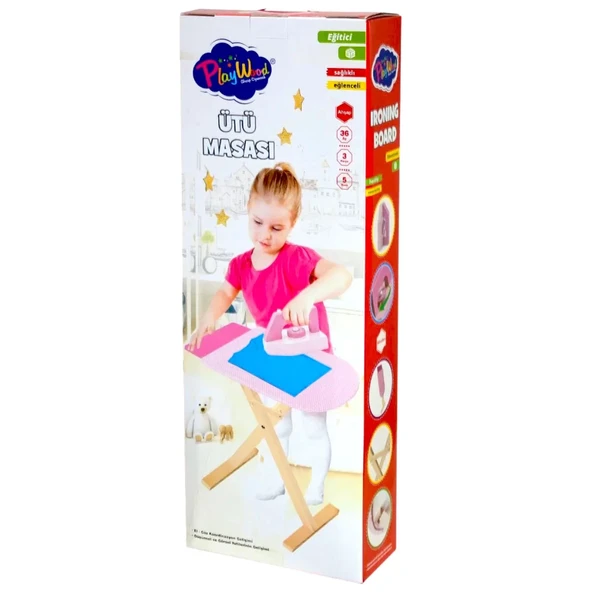 Playwood Ahşap Ütü Masası Seti - 2