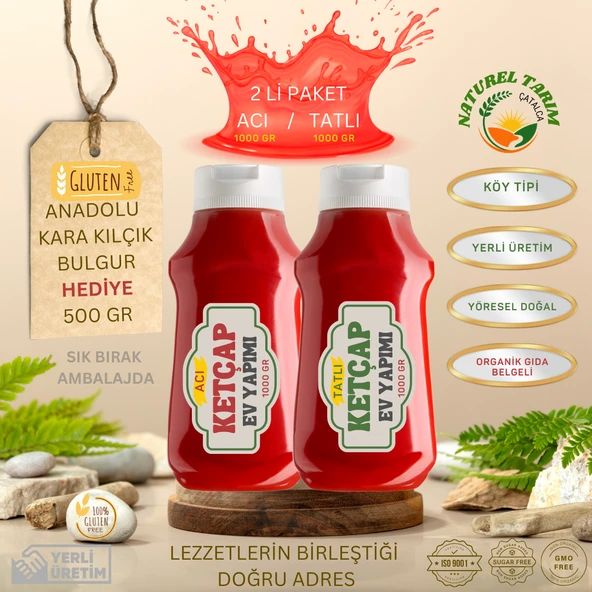 NATUREL KÖY TİPİ KETÇAP 2 Lİ PAKET