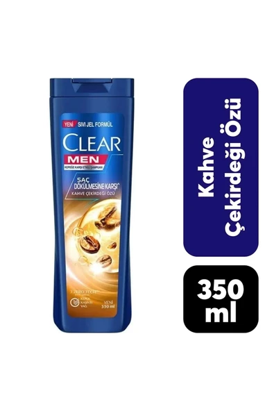 Clear Men Kepeğe Karşı Etkili Şampuan Saç Dökülmesine Karşı Kahve Çekirdeği Özü 350 ml