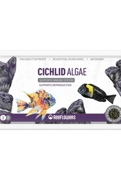 ReeFlowers Cichlid Algae Pellet 1,5 mm 15 gr X 5 Adet