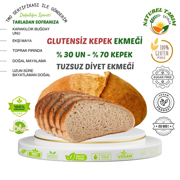 GLUTENSİZ KEPEKLİ KÖY EKMEĞİ