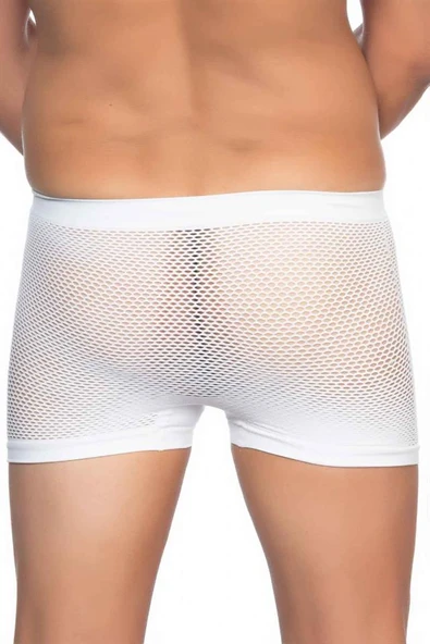 Beyaz Emay 2106 Soft Erkek Boxer - Resim 4