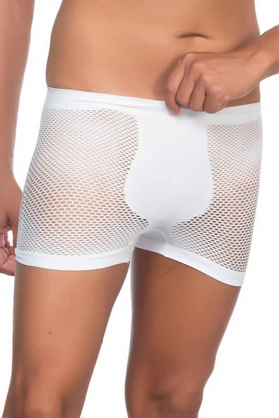 Beyaz Emay 2106 Soft Erkek Boxer - Resim 5