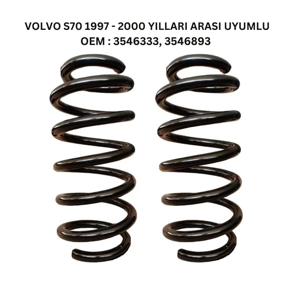 Standart Yay ST135010R - 1997-2000 Volvo S70 Arka Helezon Yay Takımı (2 Adet) - 2