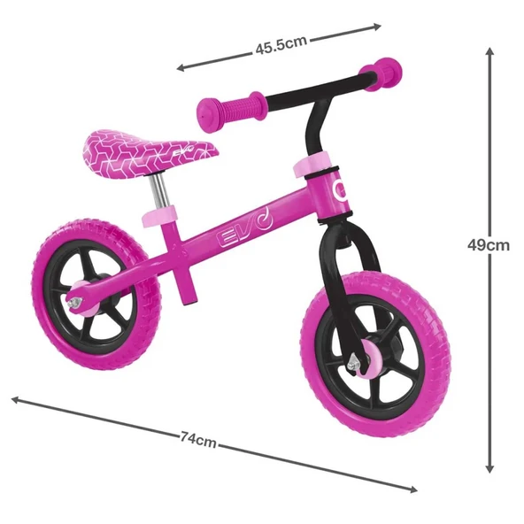 Evo 2 Tekerlekli Denge Bisikleti Pembe - 10