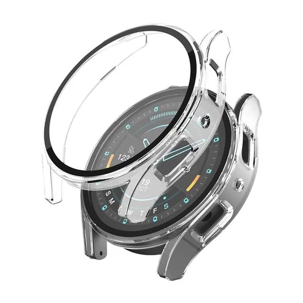 Sneezy Samsung Galaxy Watch 5 44mm PC Sert Kasa Ve Ekran Koruyucu  Şeffaf