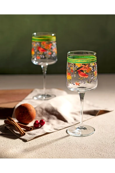 Ethnicque Musette 4 Lü Şarap Kadehi Seti - 320 ml ürün görseli 1