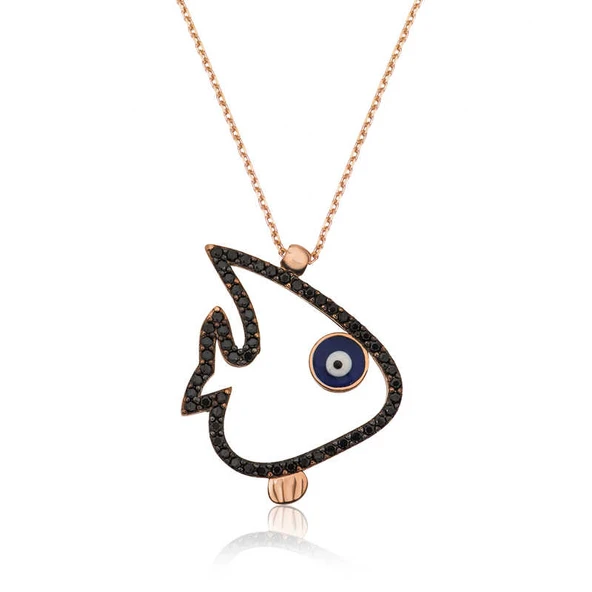 Gümüş Balık Bayan Kolye ürün görseli