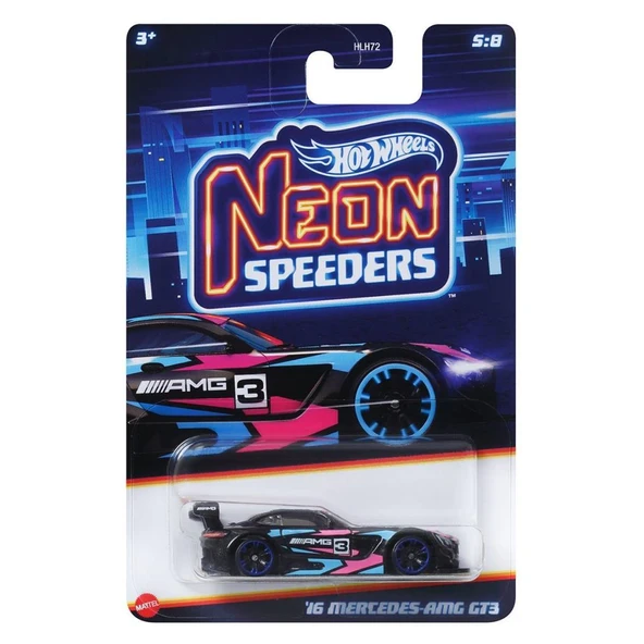HLH72 Hot Wheels Neon Yarışlar Temalı Arabalar - Resim 6