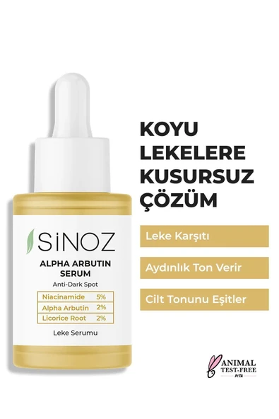 Sinoz Leke Karşıtı Arbutin Serum 30 ml