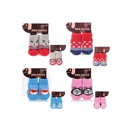 Kedi Köpek Kaydırmaz Örme Çorap ürün görseli 1