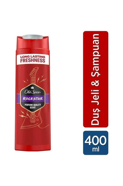 Old Spice Rockstar 3 In1 Şampuan+Duş Jeli 400 ml - 1