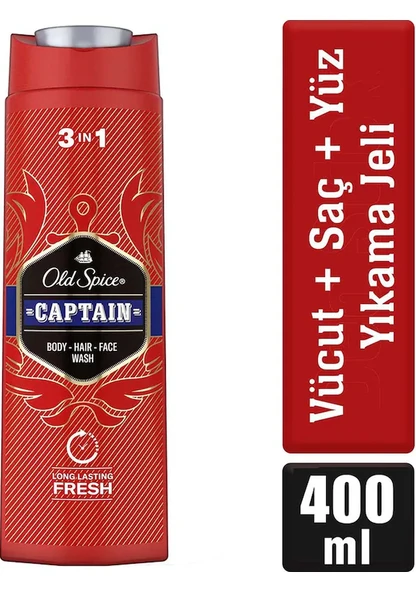 Old Spice Captain 3In1 Duş Jeli Şampuan 400 Ml - 1